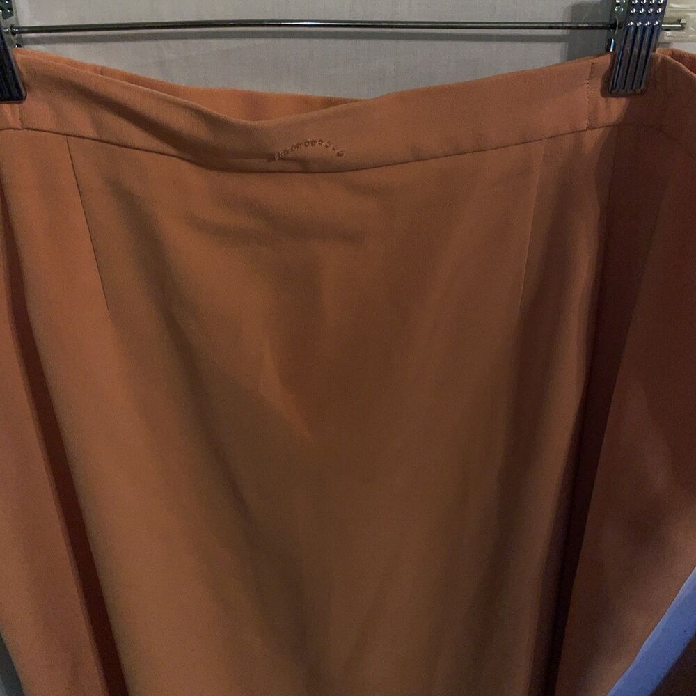 Louise Ricci Women’s Skirt Suit Size 20 Orange Business Formal Party - Picture 14 of 16